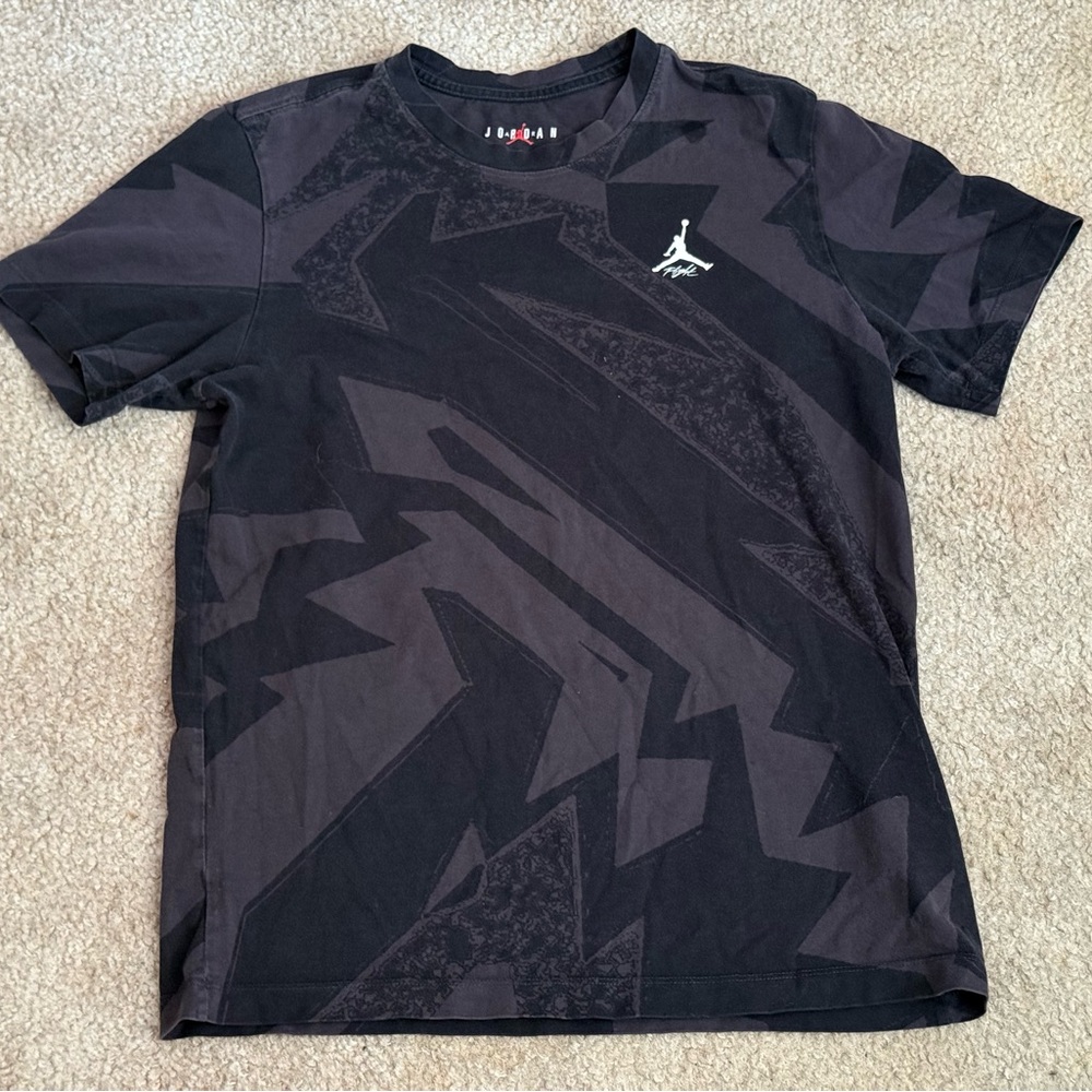 Jordan Black Zigzag Graphic Tee
